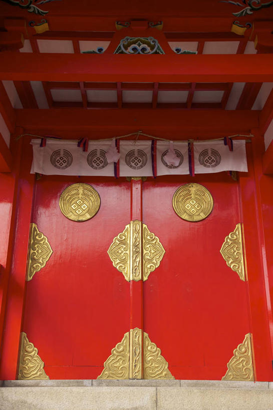 无人,竖图,室外,白天,仰视,门,日本,日本文化,木制,历史,红色,地标建筑,摄影,宗教,神殿,宗教建筑,岛根县,式样,彩图,低角度拍摄,传统文化