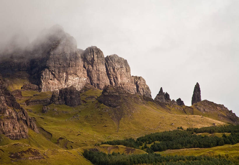 无人,横图,室外,白天,美景,山,英国,岛,景观,风景,自然,景色,摄影,宁静,岩层,自然风光,斯盖岛,岩石,彩图,半岛,波特里