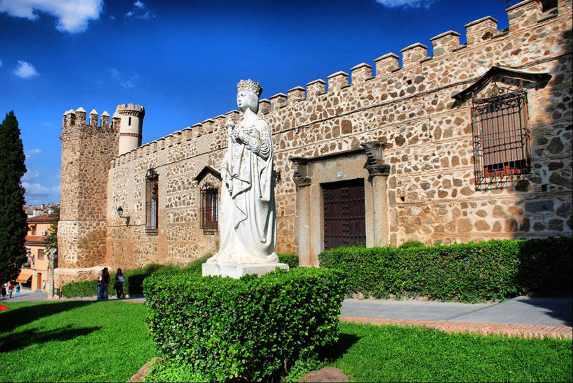 无人,宫殿,横图,室外,白天,建筑,西班牙,欧洲,雕像,云,历史,草,天空,摄影,南欧,西班牙王国,卡斯蒂利亚,卡斯蒂利亚拉曼查,卡斯蒂利亚拉曼恰,拉曼查,拉曼恰,托莱多省,树篱,彩图