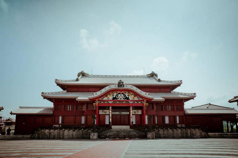 无人,宫殿,横图,室外,白天,建筑,日本,日本文化,城堡,历史,天空,地标建筑,摄影,冲绳县,彩图