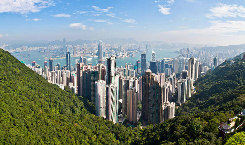 无人,横图,俯视,室外,白天,度假,美景,山,城市风光,城市,建筑,摩天大楼,香港,景观,云,娱乐,现代,天空,享受,休闲,景色,放松,摄影,宁静,太平山,彩图,高角度拍摄