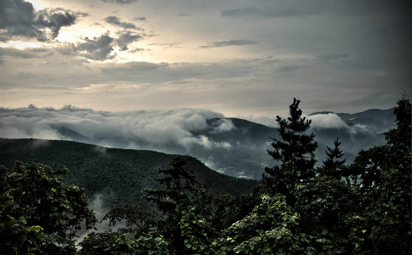 无人,横图,室外,旅游,度假,美景,山,山脉,景观,云,娱乐,树,浙江省,风景,天空,自然,黄昏,享受,休闲,景色,放松,摄影,宁静,自然风光,台风,彩图