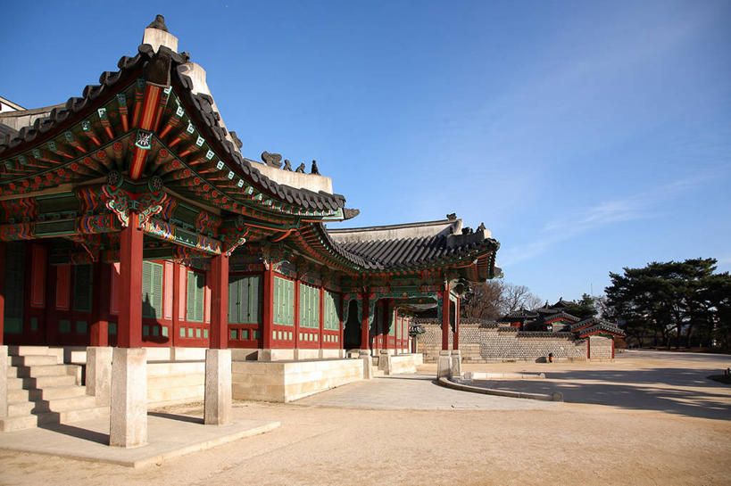 无人,宫殿,横图,室外,白天,建筑,景福宫,首尔,韩国,首都,历史,天空,摄影,彩图