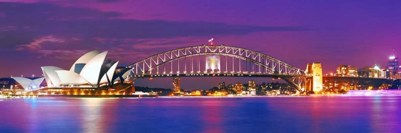 无人,横图,全景,室外,夜晚,海洋,日落,城市,建筑,悉尼歌剧院,澳大利亚,反射,晚霞,霞光,云,落日,歌剧院,联系,天空,黄昏,地标建筑,彩霞,摄影,吊桥,悉尼,新南威尔士,夕照,薄暮,夕阳,彩图,旅行,傍晚,悉尼港桥,斜阳