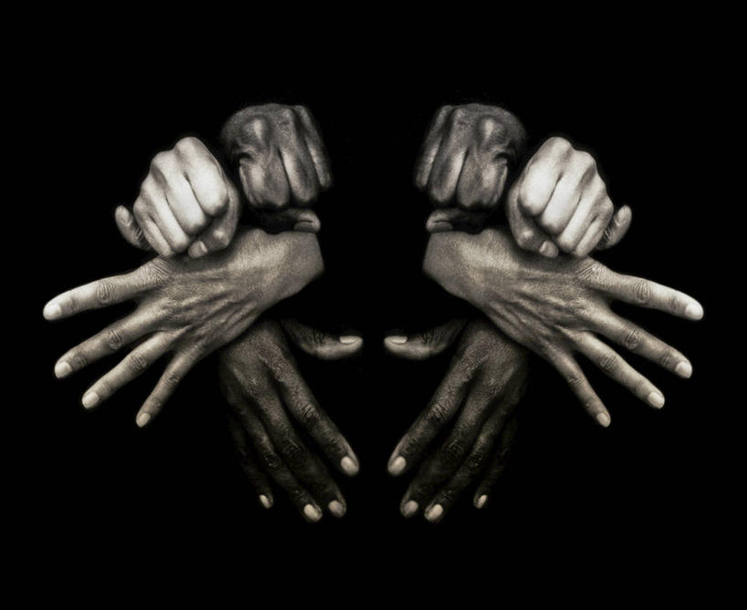 手,四个人,横图,西班牙,黑色背景,对称,人体,摄影,多样,部分,想法,拳头,彩图,影棚拍摄