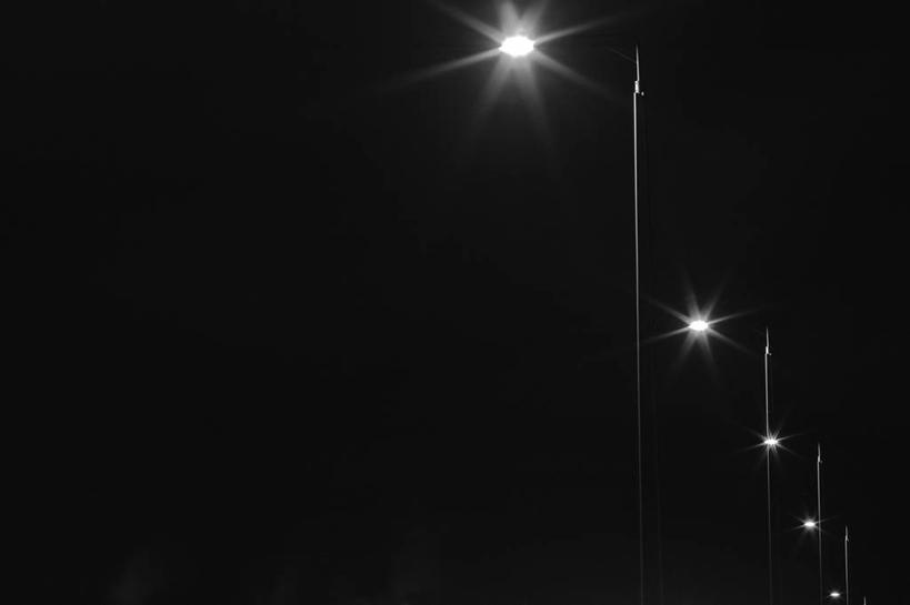 无人,横图,室外,夜晚,路灯,东京,日本,一排,整齐,首都,排列,天空,摄影,能源,电,照亮,队列,彩图