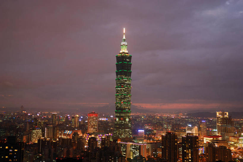 无人,横图,俯视,室外,度假,美景,城市风光,城市,建筑,摩天大楼,台湾,景观,塔,首都,宏伟,娱乐,风景,黄昏,地标建筑,享受,休闲,景色,放松,摄影,照亮,台北,台北101,高角度拍摄