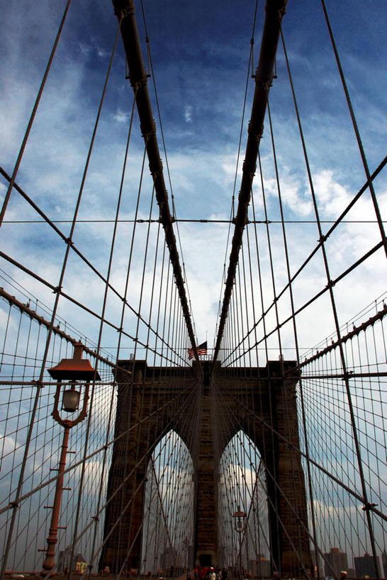 无人,竖图,室外,白天,城市,建筑,纽约,美国,格子,大门,云,拱门,桥,联系,顶部,天空,地标建筑,摄影,吊桥,支撑,部分,纽约州,布鲁克林桥,式样,旅行