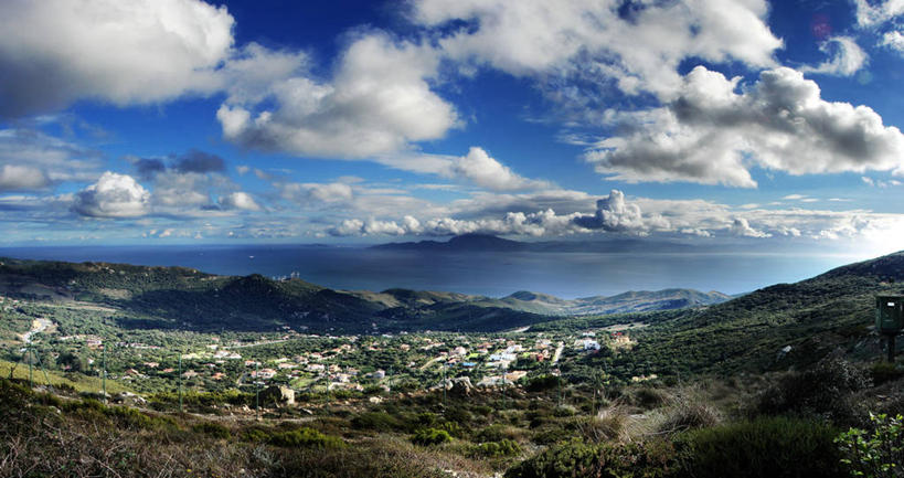 无人,横图,俯视,航拍,室外,白天,旅游,度假,海洋,美景,山,水,城市风光,城市,建筑,西班牙,地平线,地形,景观,水平线,云,娱乐,风景,天空,自然,地标建筑,享受,休闲,景色,放松,摄影,宁静,鸟瞰,自然风光,伊比利亚半岛,加的斯省,海峡,加的斯,直布罗陀海峡,高角度拍摄,旅行