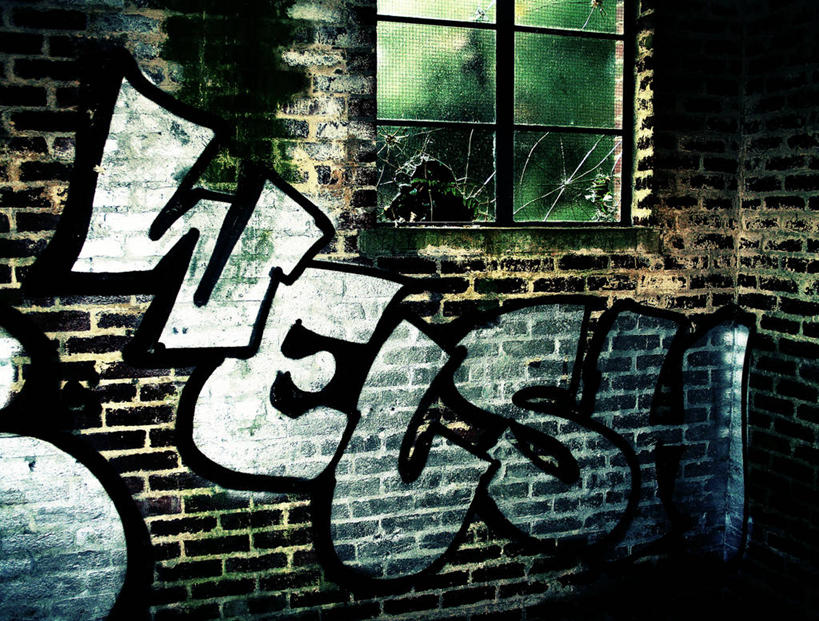 无人,横图,室外,白天,窗户,城市,英国,文字,砖墙,摄影,威尔士,彩图,涂鸦