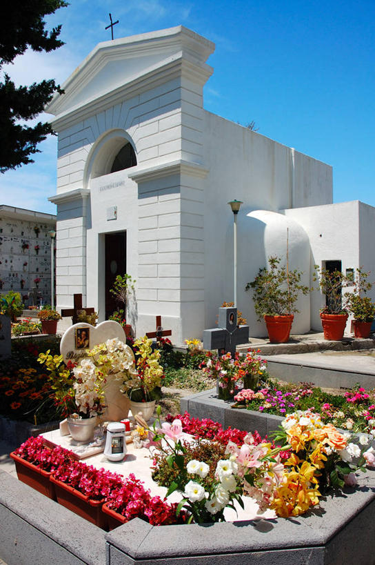 无人,竖图,室外,白天,建筑,丰富,十字架,墓地,摄影,宁静,坟墓,坎帕尼亚,彩图,伊斯基亚岛