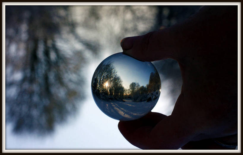 一个人,横图,特写,树林,英国,阴影,反射,拿着,球体,摄影,想法,彩图