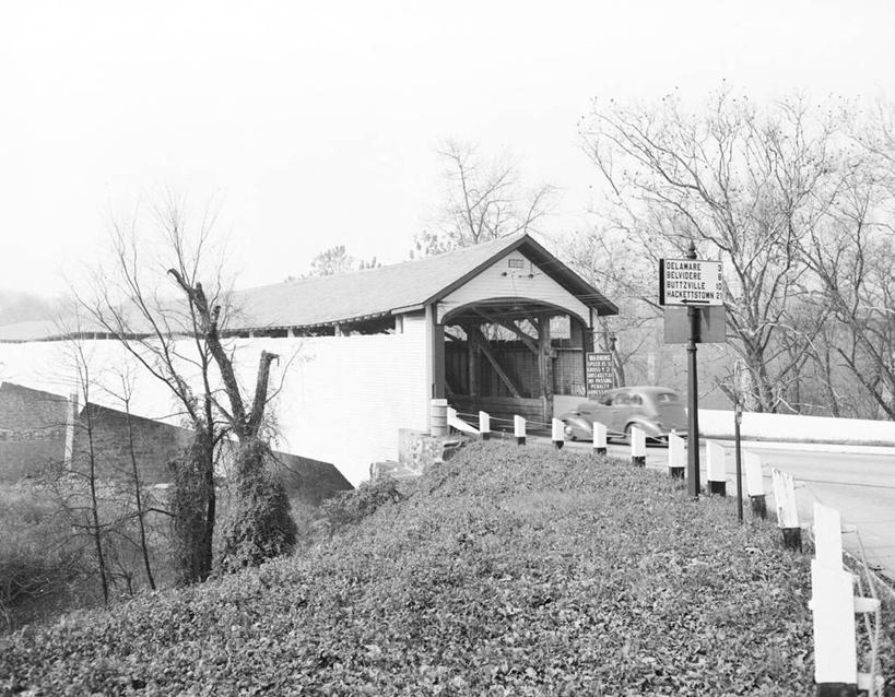 无人,横图,黑白,室外,白天,美景,建筑,美国,景观,自然,景色,运输,摄影,自然风光,廊桥,特拉华河