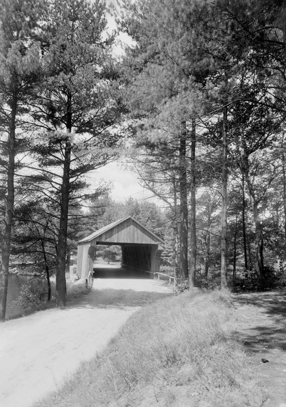 无人,竖图,黑白,室外,白天,森林,美国,树,运输,摄影,宁静,廊桥,马萨诸塞