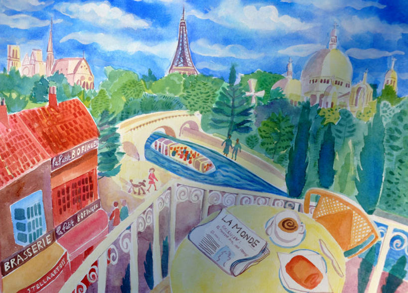 教堂,横图,插画,室外,白天,绘画,早餐,数码,科技,河流,天际线,阳台,桌子,建筑,报纸,法国,巴黎,巴黎圣母院,欧洲,艾菲尔铁塔,阴影,艺术,网络,塔,埃菲尔铁塔,首都,高光,几何,计算机图形,古典,合成,图画,文化,拱桥,画,树,工艺品,地标建筑,品味,美术,电脑合成图,数码合成图,高雅,合成图,西欧,圆顶建筑,法兰西,塞纳河,漫画,巴黎铁塔,法国文化,法兰西共和国,战神广场,圣心堂,写实,具体,具象,美学,法兰西第五共和国,法兰西岛,法兰西岛大区,蒙马特区,彩图,巴黎省,巴黎市