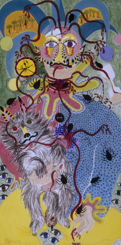 成年人,一个人,竖图,全景,插画,绘画,数码,科技,宠物,狗,仅一个女性,一群,许多,连接,阴影,艺术,网络,昆虫,蜘蛛,很多,高光,几何,计算机图形,古典,联系,合成,图画,拿着,文化,画,工艺品,品味,幻想,人体,美术,电脑合成图,数码合成图,高雅,恐怖,合成图,忧虑,漫画,想象,写实,具体,具象,美学,彩图,爱,蜘蛛恐惧症