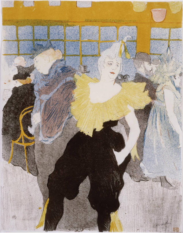 成年人,一个人,小丑,酒吧,站,竖图,插画,室内,时尚,夜生活,信心,数码,科技,法国,巴黎,仅一个女性,阴影,印刷,网络,首都,高光,几何,计算机图形,合成,图画,表演者,海报,画,个性,幽默,电脑合成图,数码合成图,享乐,合成图,手插袋,漫画,演出服,法国文化,19世纪,写实,具体,具象,插兜,手插兜,彩图,传统服装,红磨坊,手抄兜,平版印刷