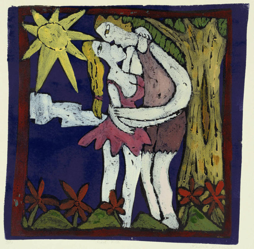 成年人,两个人,横图,方图,彩色,插画,室外,白天,绘画,热情,数码,科技,太阳,相框,阴影,艺术,网络,高光,几何,计算机图形,古典,浪漫,合成,图画,文化,画,花,树干,工艺品,品味,五颜六色,美术,色彩斑斓,电脑合成图,数码合成图,高雅,合成图,五彩缤纷,漫画,写实,具体,具象,美学,五彩斑斓,五光十色,年轻男性,年轻女性,年轻人,亲吻,拥抱,彩图,爱