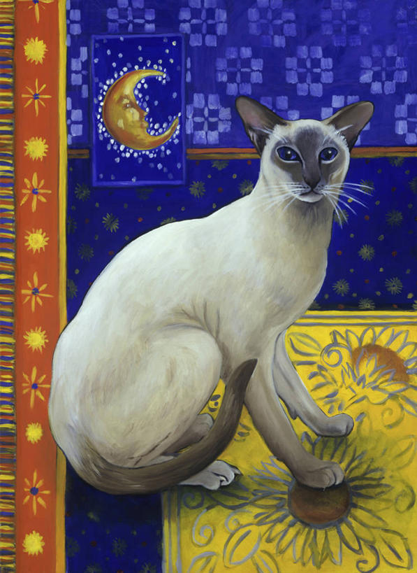 无人,坐,竖图,插画,室内,侧面,绘画,数码,科技,宠物,油画,阴影,花纹,艺术,网络,暹罗猫,月亮,高光,几何,计算机图形,古典,合成,图画,文化,现代,画,工艺品,品味,美术,电脑合成图,数码合成图,高雅,合成图,漫画,写实,具体,具象,美学,美术工艺,彩图