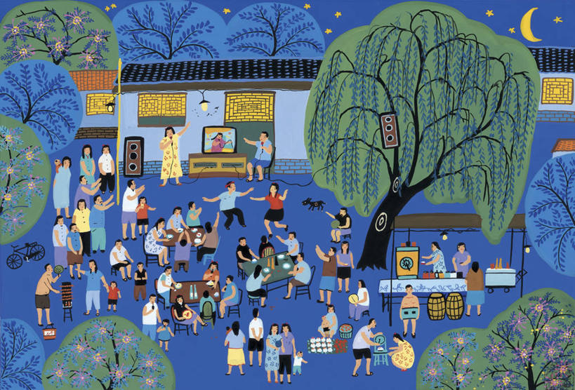 成年人,人群,站,举,横图,俯视,插画,室外,夜晚,聚会,绘画,夜生活,数码,科技,桌子,建筑,自行车,椅子,小贩,表演,阴影,庆祝,艺术,网络,聚餐,许多人,高光,几何,计算机图形,音乐,合成,图画,休闲装,货摊,饮食,画,树,扮演,工艺品,夏天,托,一群人,放松,人体,颜料,明亮,照亮,美术,电脑合成图,数码合成图,演出,合成图,漫画,写实,具体,具象,美术工艺,男人,女人,手臂,举起,举手,举着,向上举,向上伸,向上托,彩图,高角度拍摄,舞蹈,传统文化