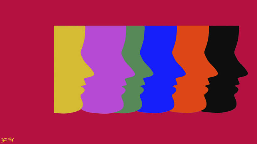 成年人,人群,横图,插画,留白,侧面,抽象,绘画,重复,复古,数码,科技,一排,阴影,红色背景,艺术,整齐,网络,高光,几何,计算机图形,古典,合成,图画,文化,画,排列,工艺品,品味,人体,多样,明亮,美术,电脑合成图,数码合成图,高雅,合成图,队列,身份,克隆,反差,漫画,计算机制图,写实,具体,具象,美学,想法,美术工艺,彩图