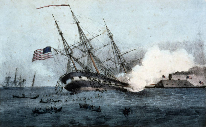 横图,插画,室外,白天,数码,科技,海洋,阴影,印刷,网络,高光,几何,计算机图形,合成,图画,画,烟,战争,运输,美国国旗,军舰,落下,电脑合成图,数码合成图,击败,合成图,海军,漫画,写实,具体,具象,战役,沉没,彩图,平版印刷