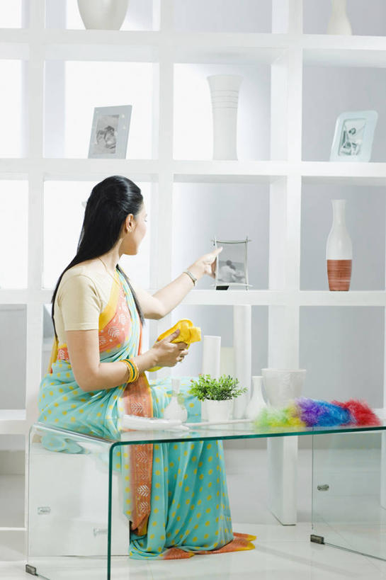 成年人,头发,一个人,家庭,坐,竖图,室内,白天,侧面,家务,家具,花瓶,相框,印度,仅一个年轻女性,仅一个女性,仅一个人,首都,茶几,拿着,抹布,现代,架子,黑色,职业,温暖,温馨,一家人,摄影,打扫,和睦,卫生,专心,掸子,印度文化,纱丽,新德里,年轻女性,女人,女性,印度人,年轻人,长发,清洗,彩图,传统服装,融洽,传统文化,美人,家务劳动