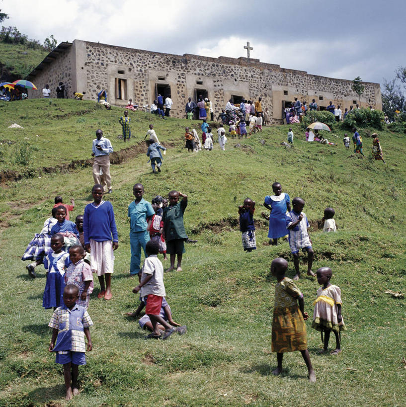 儿童,教堂,竖图,非洲,乌干达,热,摄影,基督教,宗教建筑,彩图