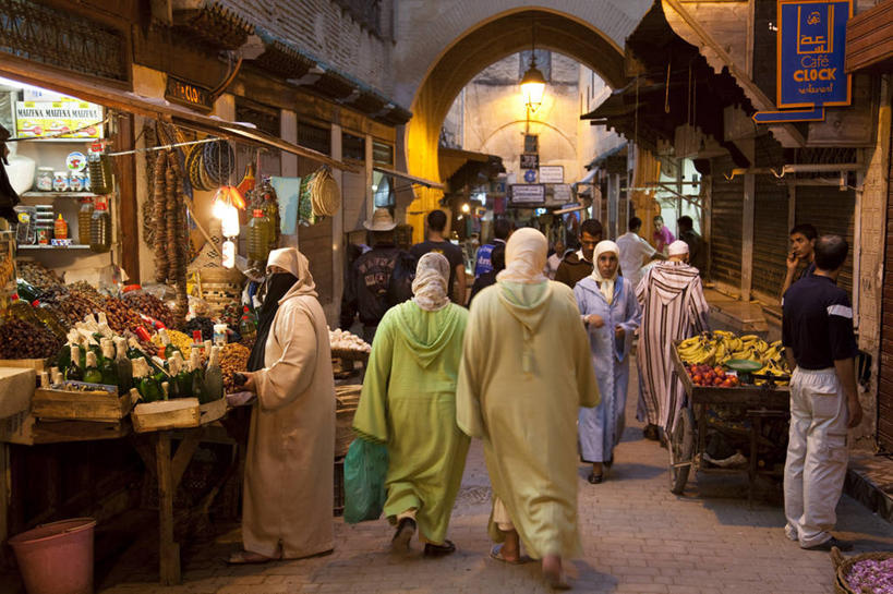 横图,街道,非洲,摩洛哥,市场,北,货摊,社区,摄影,费兹,摩洛哥文化,彩图,旅行
