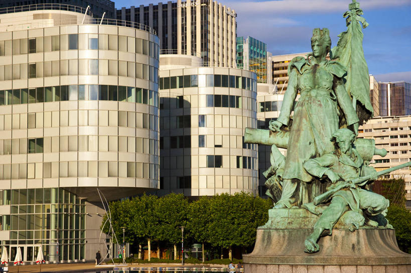 无人,横图,商务,时尚,建筑业,城市,建筑,雕塑,法国,巴黎,欧洲,雕像,首都,现代,布置,地标建筑,摄影,法国文化,拉德芳斯,彩图