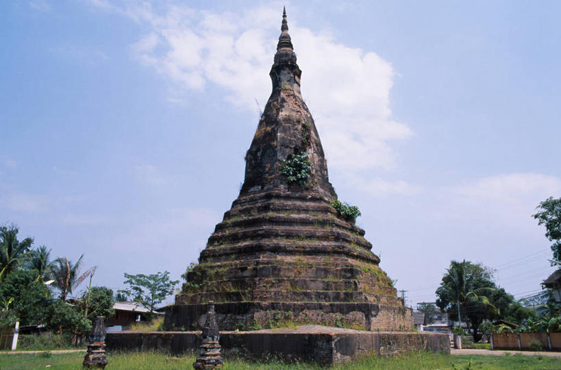 无人,寺庙,横图,建筑,老挝,亚洲,首都,佛塔,摄影,佛教,神殿,宗教建筑,万象,彩图