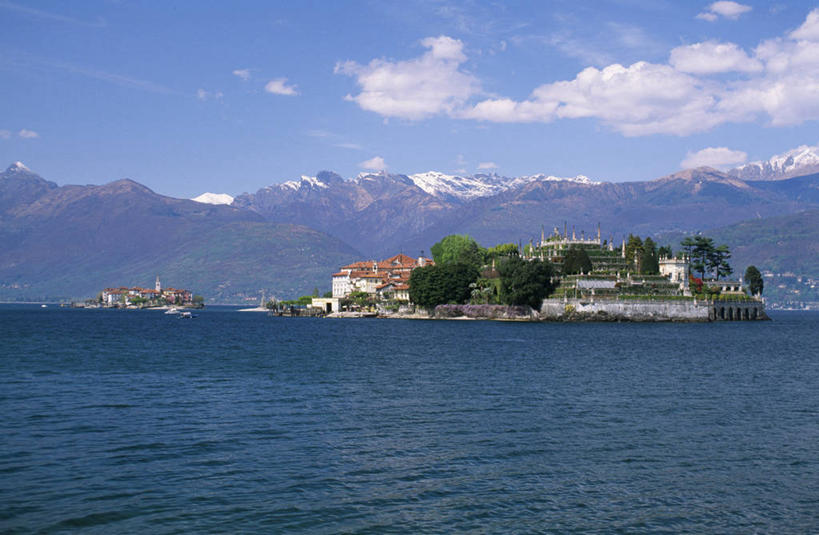 无人,横图,室外,湖,水,建筑,意大利,岛,地形,摄影,巴洛克风格,伦巴第大区,马祖尔湖,彩图