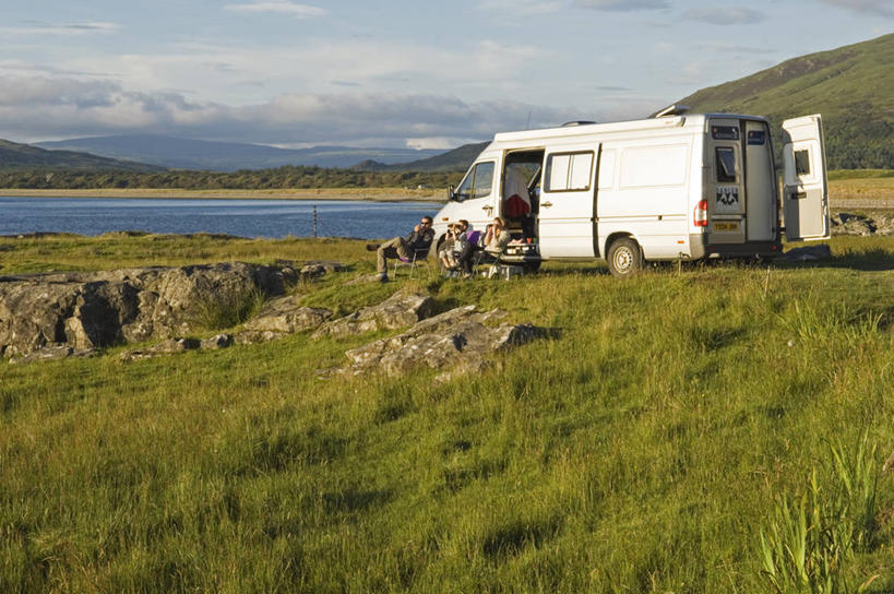 无人,横图,室外,旅游,度假,海洋,美景,山,野生动物,行人,游客,游人,鸟类,地形,景观,苏格兰,路人,旅客,风景,自然,景色,放松,摄影,宁静,摇动,自然风光,露营,内赫布里底群岛,露营车,过客,外赫布里底群岛,海滩,彩图