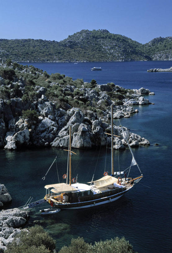 无人,竖图,船,欧洲,土耳其,亚洲,摄影,地中海文化,羽衣甘蓝,彩图,旅行,卡斯