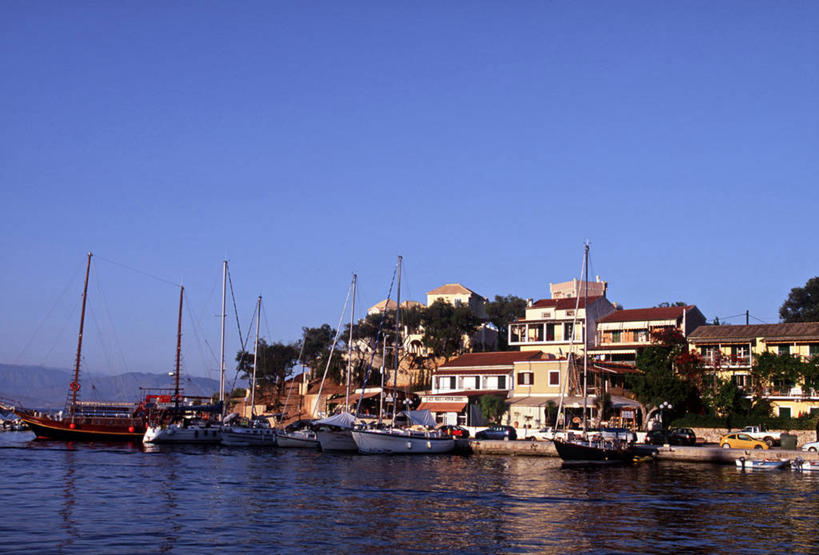 无人,横图,船,希腊,欧洲,摄影,地中海文化,科孚,彩图,海港,艾奥尼亚群岛