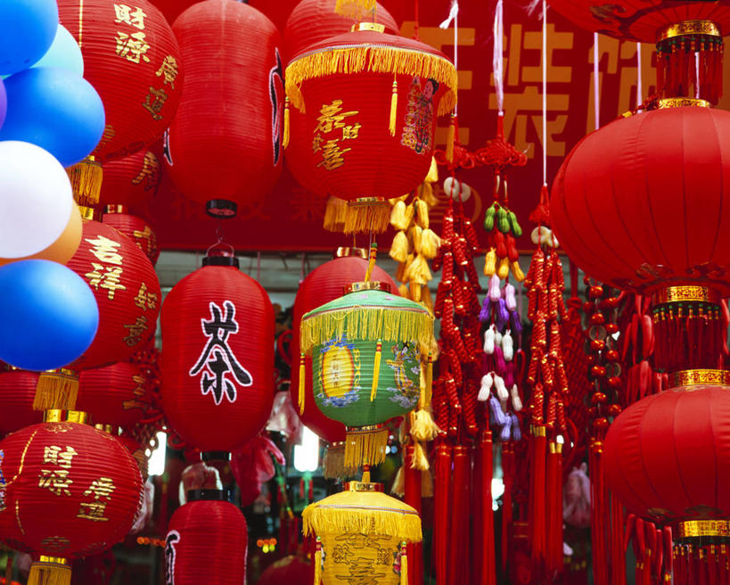 无人,横图,城市,照明,上海,亚洲,灯笼,纸灯笼,红色,灯具,摄影,照亮,照明设备,彩图