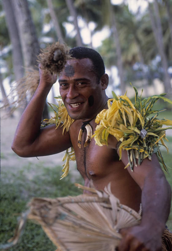 一个人,竖图,斐济,摄影,肖像,矛,南太平洋,彩图