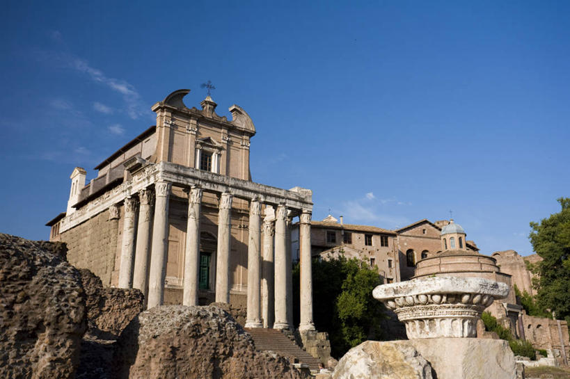 无人,横图,城市,意大利,欧洲,首都,历史,废墟,摄影,考古学,西欧,地中海文化,南欧,意大利文化,拉奇奥,古罗马广场,彩图