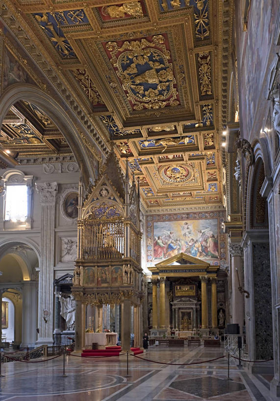 无人,教堂,竖图,室内,城市,建筑,意大利,欧洲,首都,历史,摄影,宗教,基督教,西欧,地中海文化,南欧,意大利文化,巴洛克风格,拉奇奥,拉特兰圣约翰大教堂,彩图