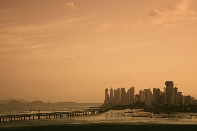 无人,横图,室外,天际线,城市,巴拿马,首都,摄影,中美洲,拉丁美洲,巴拿马城,彩图