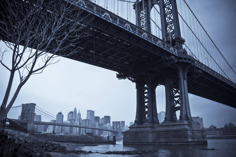 无人,横图,室外,城市,纽约,美国,摄影,吊桥,北美,布鲁克林桥,曼哈顿桥,美国人,彩图,东河