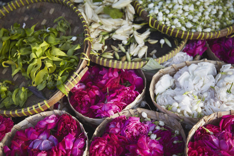 无人,横图,俯视,室外,白天,印度尼西亚,丰富,篮子,花瓣,摄影,宗教,多样,清新,爪哇,日惹,彩图,高角度拍摄,旅行