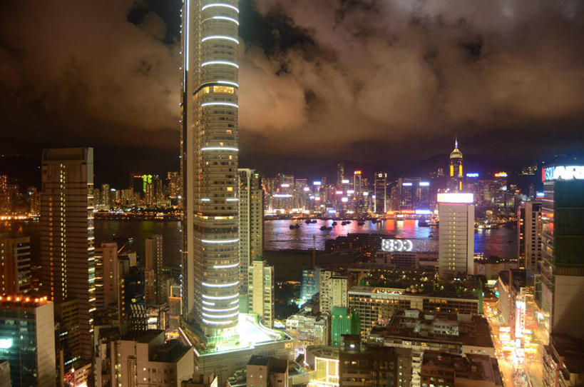 无人,横图,室外,夜晚,度假,美景,天际线,城市风光,城市,建筑,摩天大楼,香港,景观,云,塔,娱乐,享受,休闲,景色,放松,摄影,照亮,照明设备,彩图