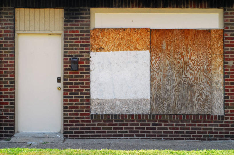 无人,横图,室外,白天,窗户,门,建筑,美国,关闭,砖,草,摄影,宁静,封闭,彩图