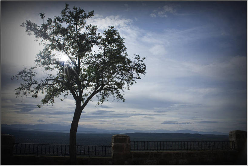 无人,横图,室外,白天,寂寞,美景,山,西班牙,景观,篱笆,云,蓝色,天空,自然,景色,摄影,宁静,自然风光,哈恩,彩图,独处