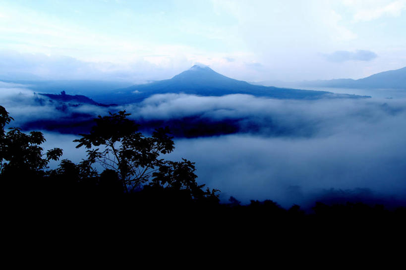 无人,横图,室外,白天,雾,印度尼西亚,云,树,风景,天空,自然,摄影,宁静,彩图,巴厘