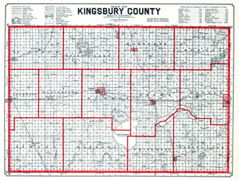 无人,横图,地图,历史,古董,南达科他州,彩图