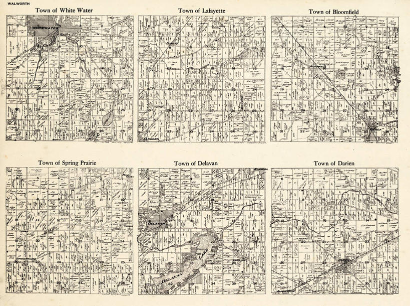 无人,横图,地图,历史,古董,威斯康星,彩图,白水