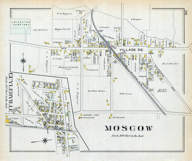 无人,横图,地图,城镇,首都,历史,古董,莫斯科,纽约州,彩图