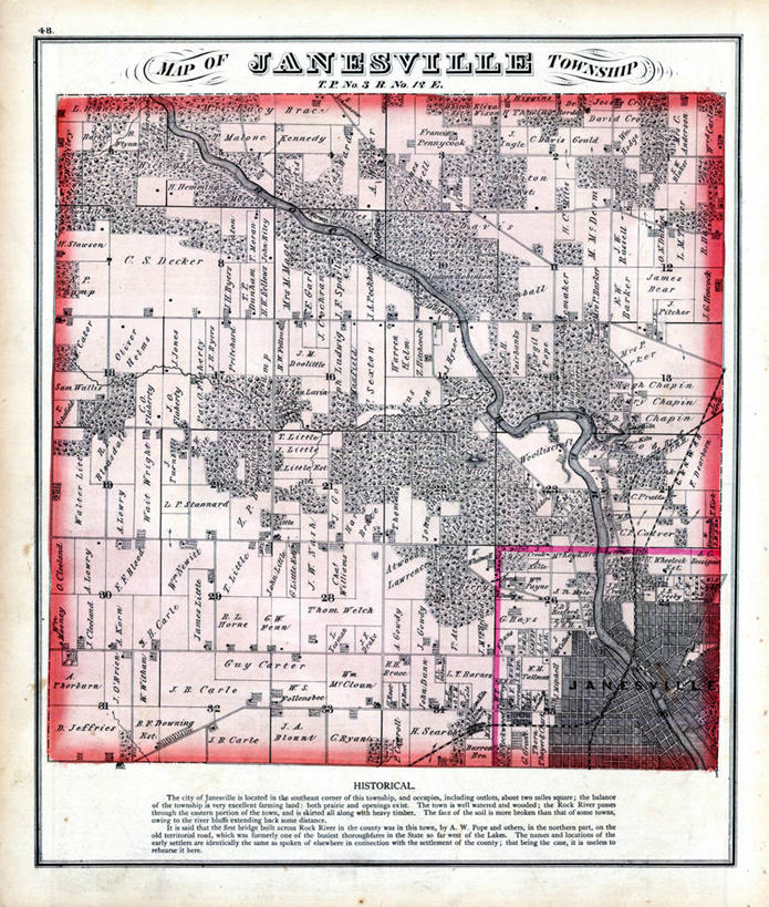 无人,竖图,地图,历史,古董,威斯康星,彩图,地图学,简斯维尔